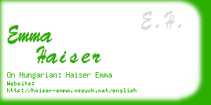 emma haiser business card